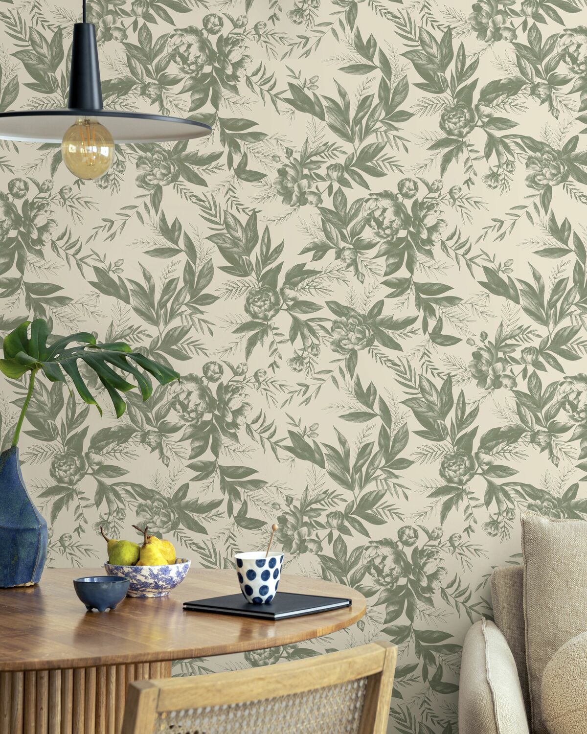 Beautifully Wallpapered Room